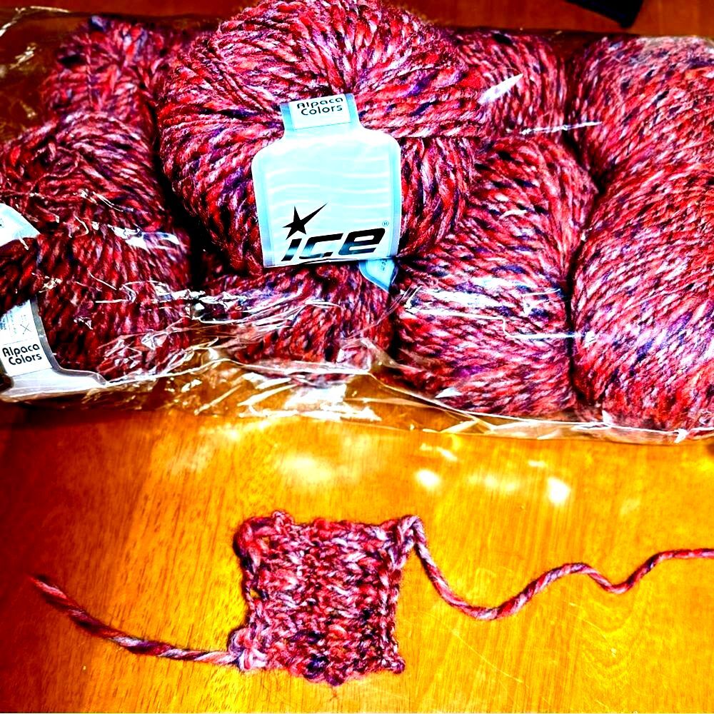 New ICE Yarns Alpaca Wool Blend Multicolor Yarn 8 skeins